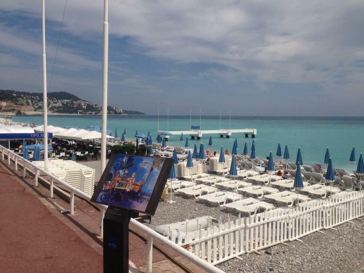Stylish 2 Room Flat 60 Meters To The Beach Nizza Exterior foto
